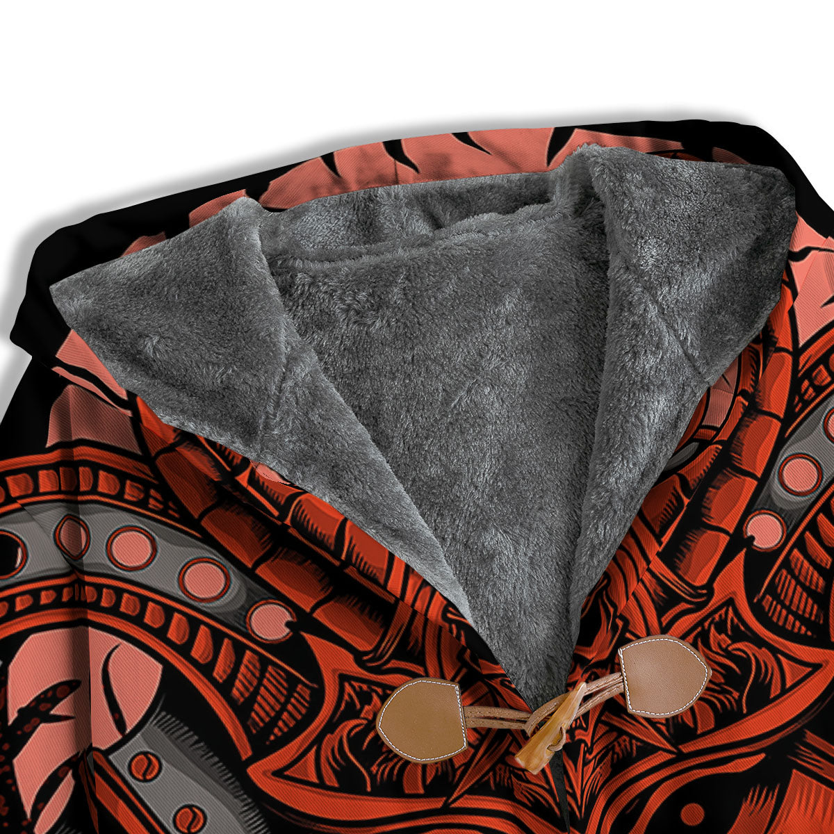 Mask Red Samurai Print Men's Windbreaker Jacket-grizzshop
