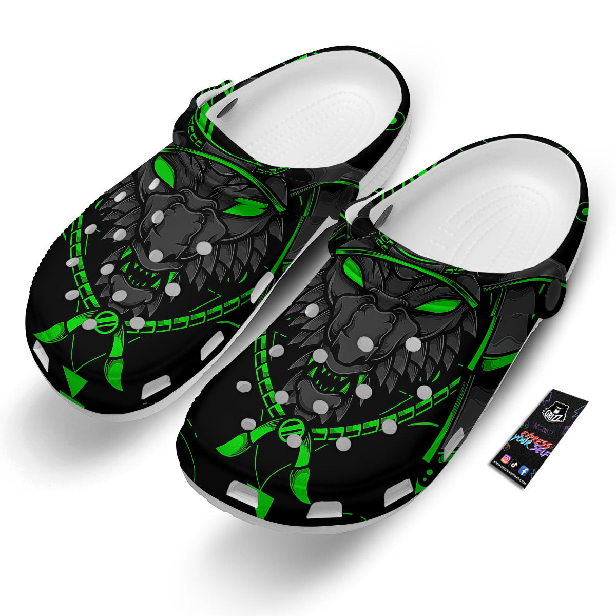 Mask Robot Samurai Print Clog-grizzshop