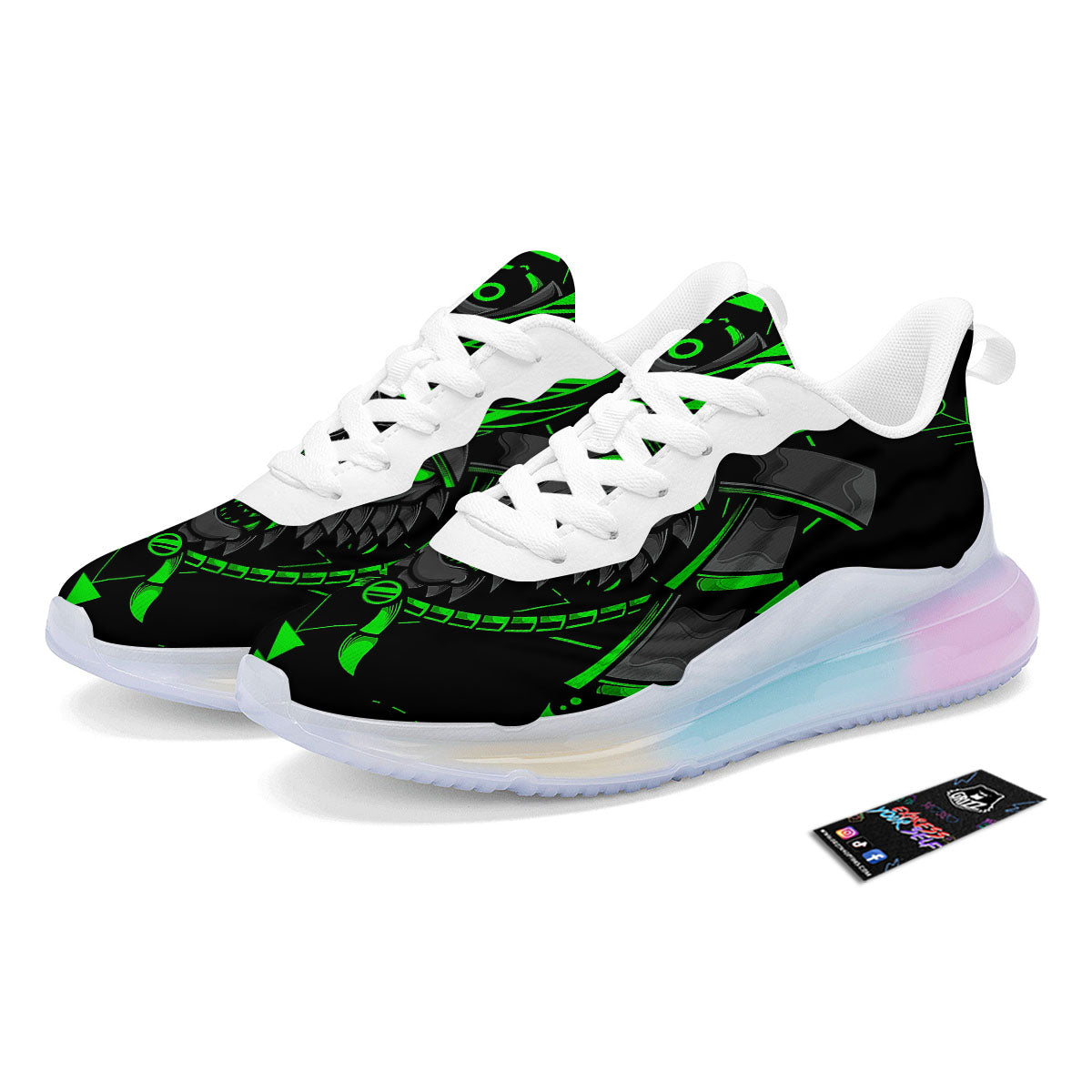 Mask Robot Samurai Print Running Sneakers-grizzshop