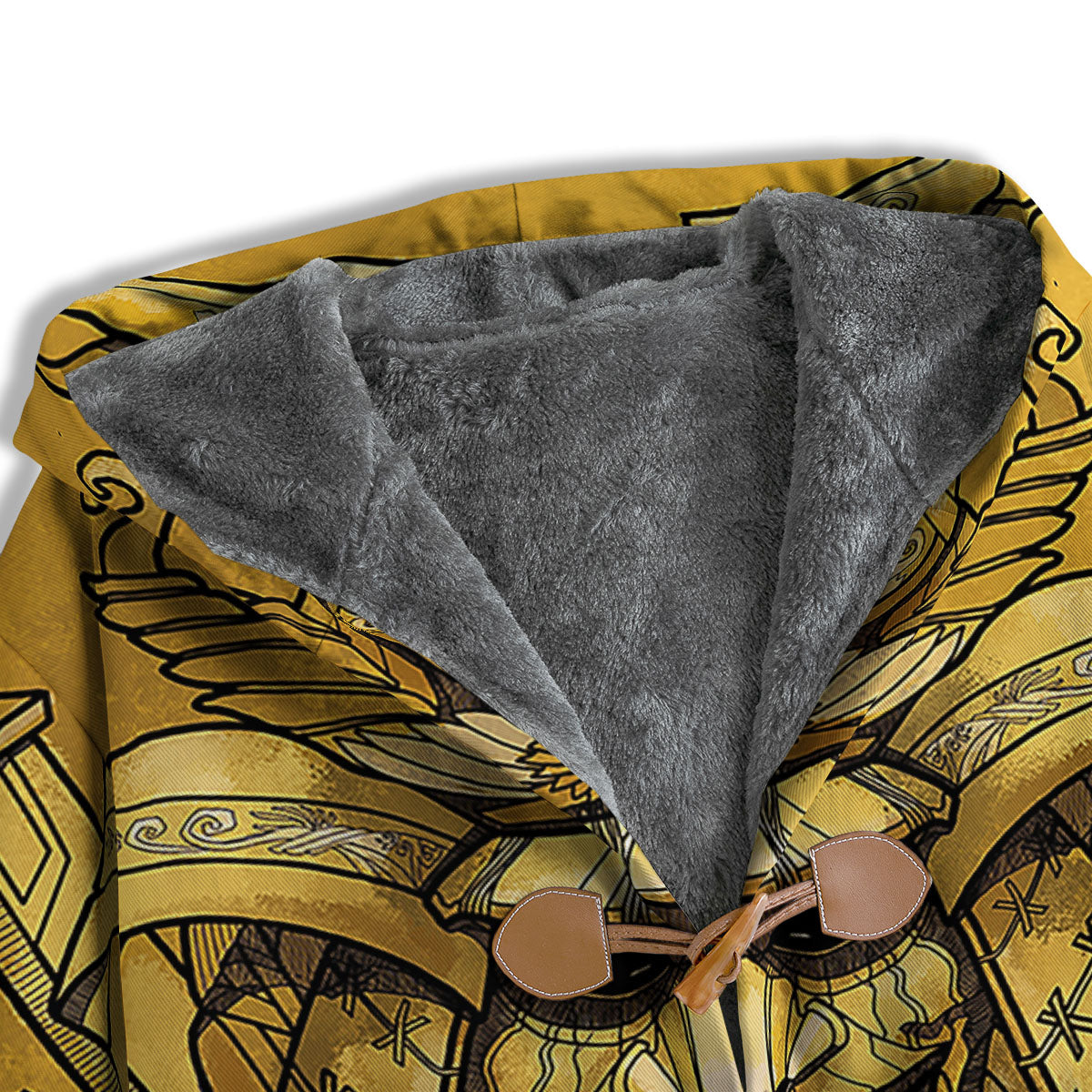 Mask Samurai Gold Print Men's Windbreaker Jacket-grizzshop