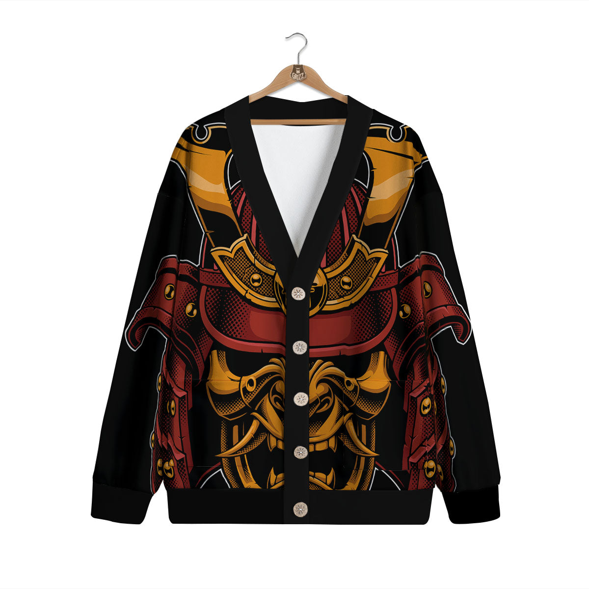 Mask Samurai Warrior Print Boxing Gloves