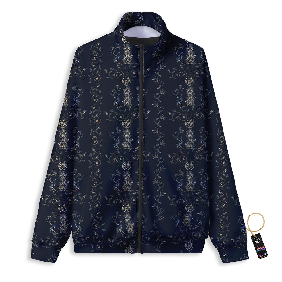 Mask Samurai Warrior Print Track Jacket-grizzshop