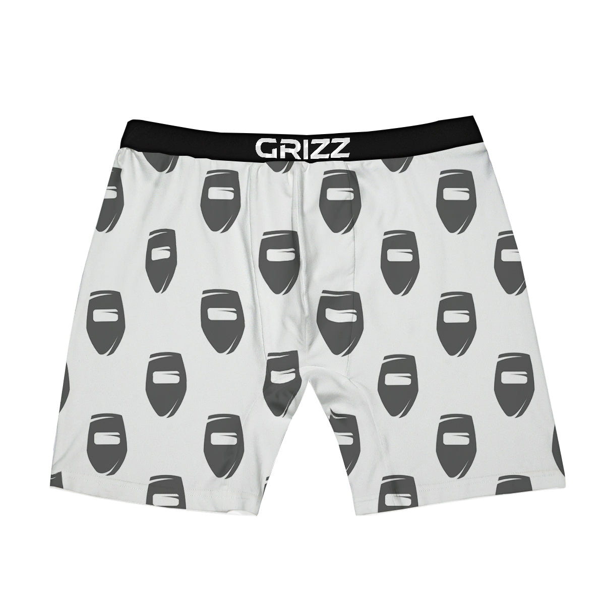 Mask Welding Print Pattern Boxer Briefs-grizzshop