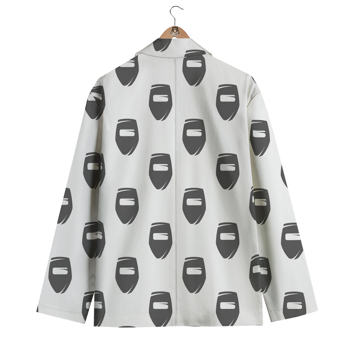 Mask Welding Print Pattern Men's Blazer-grizzshop