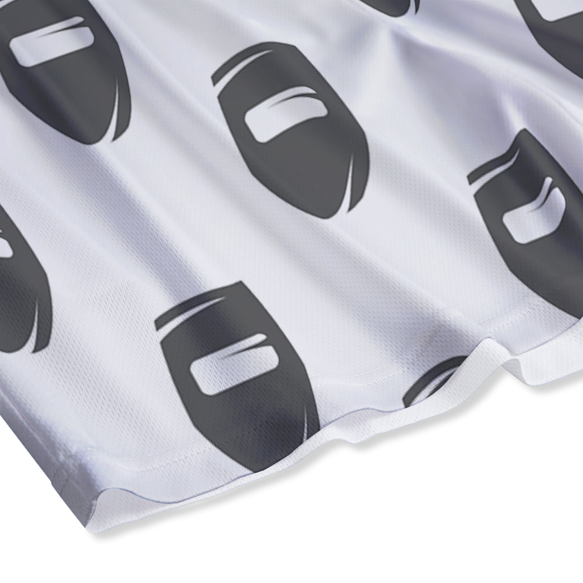 Mask Welding Print Pattern Mesh Shorts-grizzshop