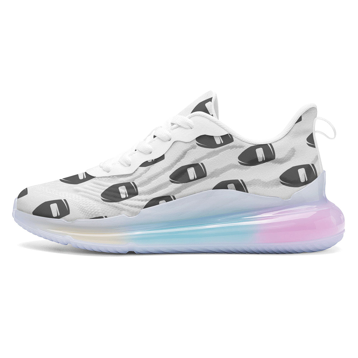 Mask Welding Print Pattern Running Sneakers-grizzshop