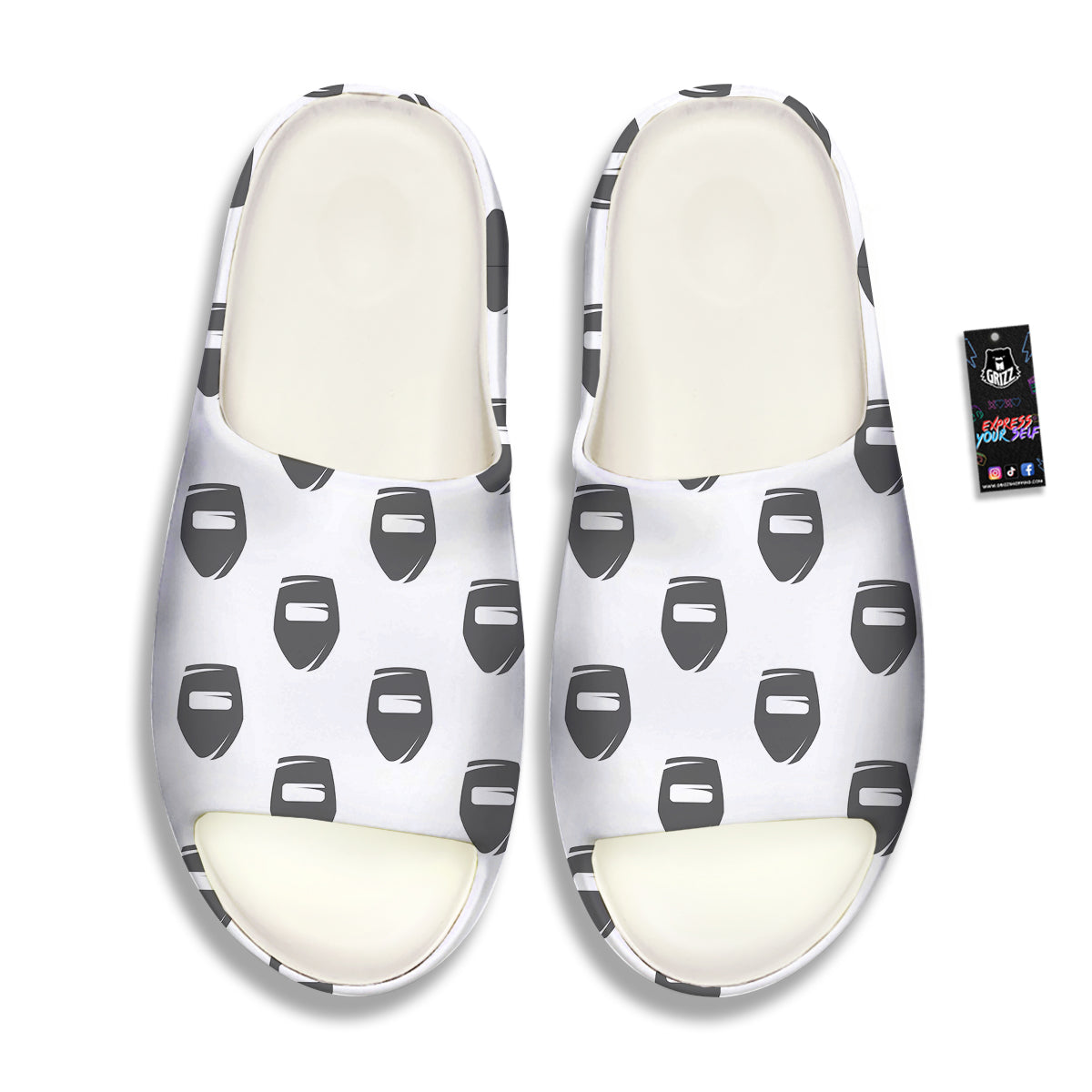 Mask Welding Print Pattern Sandals-grizzshop