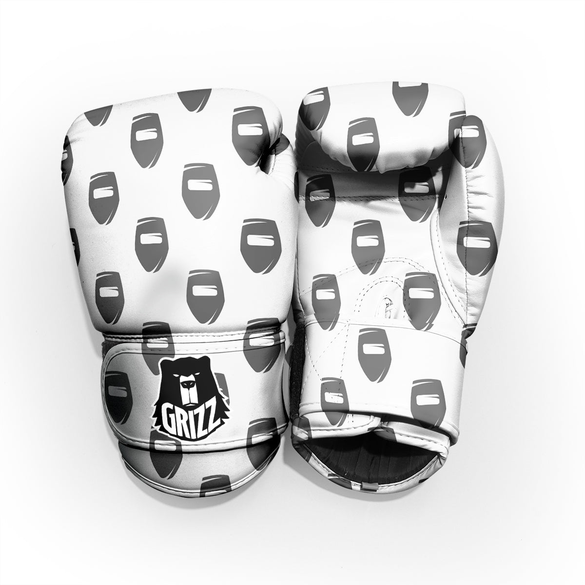 Mask Welding Print Pattern Sparring Gloves-grizzshop