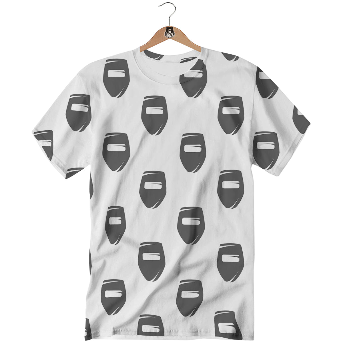 Mask Welding Print Pattern T-Shirt-grizzshop
