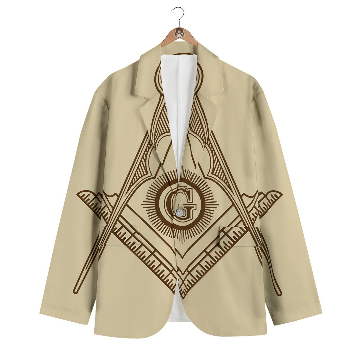 Masonic Freemason Men's Blazer-grizzshop