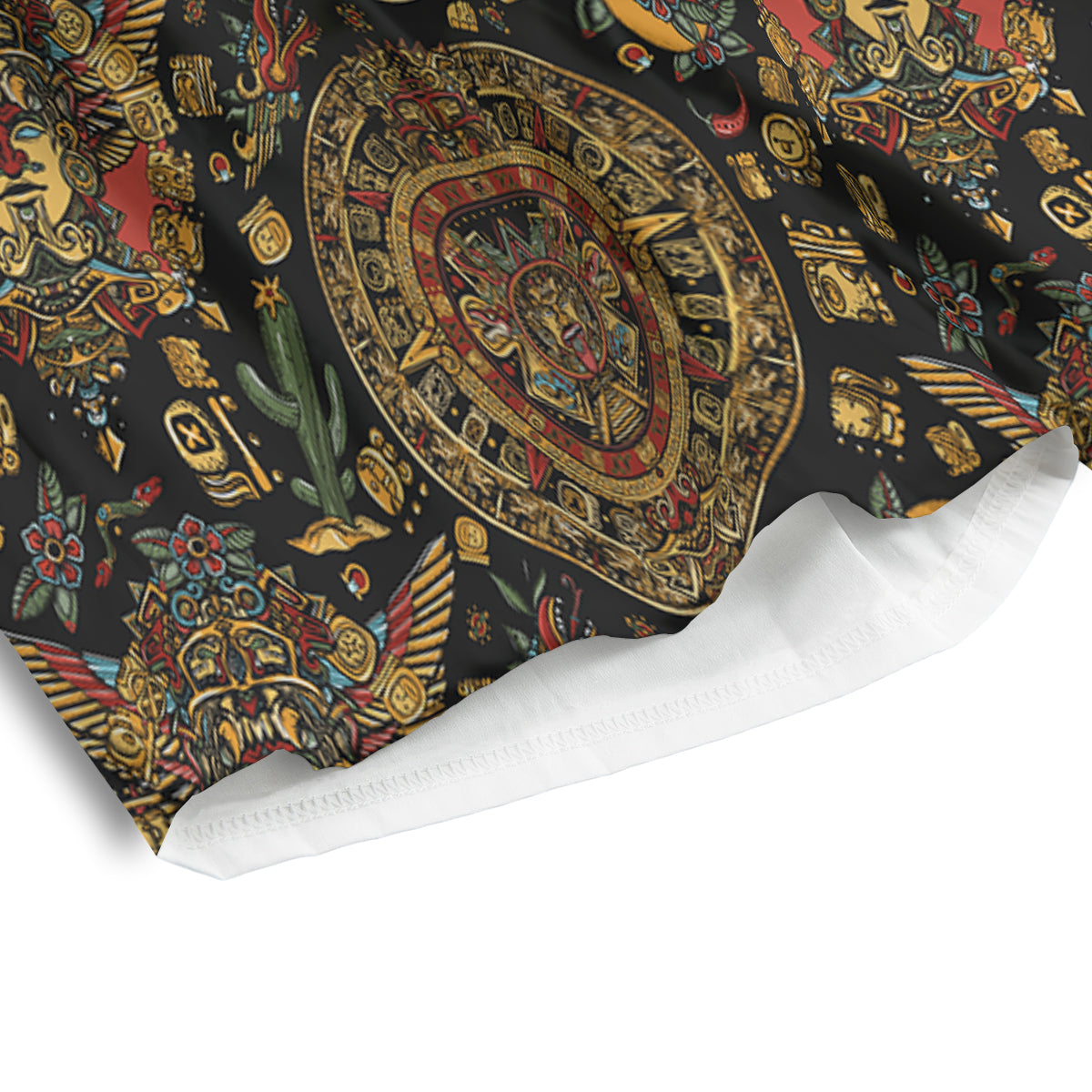 Maya Ancient Print Pattern Men's Athletic Shorts