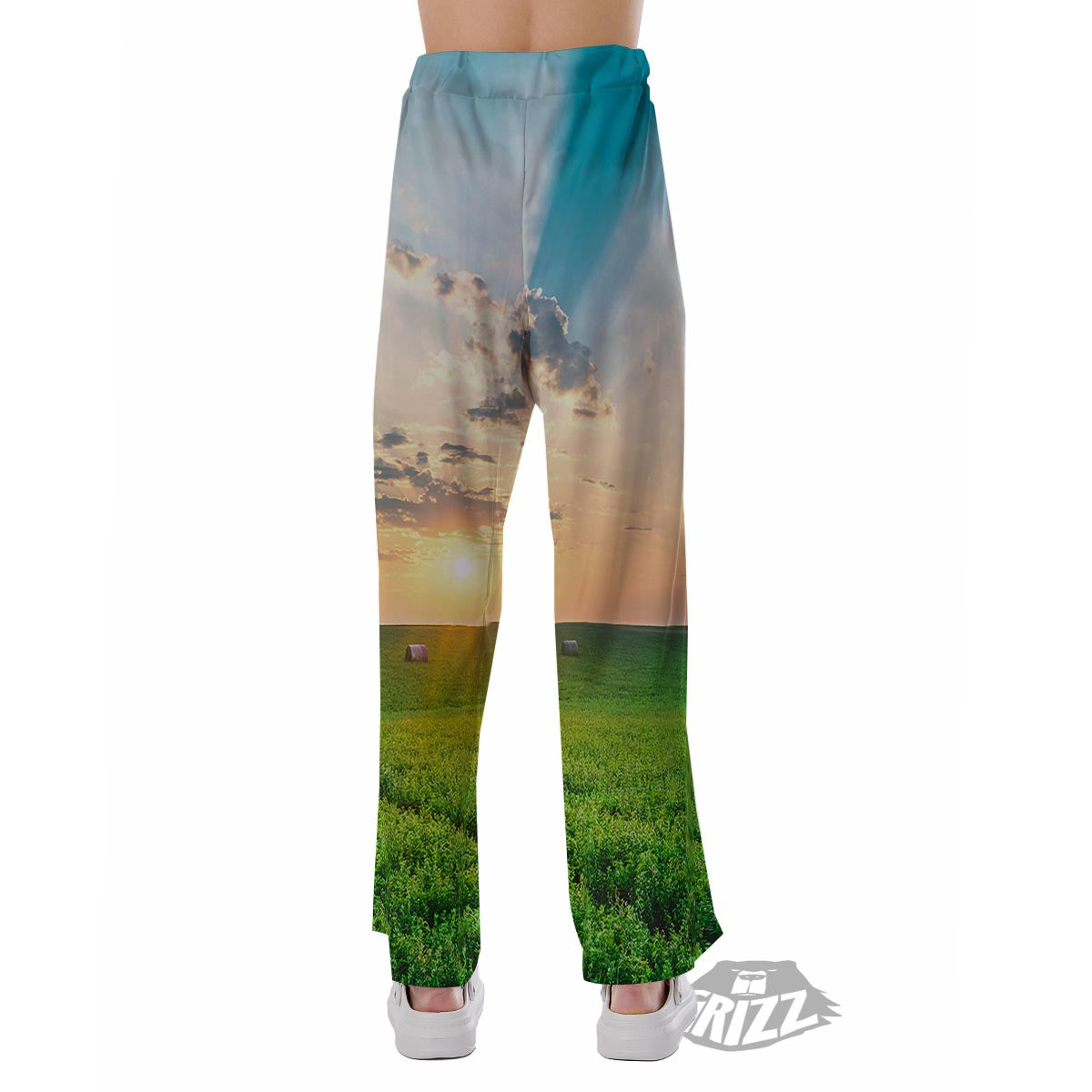 Meadow Sunrise Print Pajama Pants-grizzshop