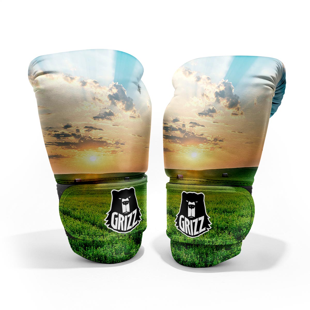 Meadow Sunrise Print Pro Boxing Glove