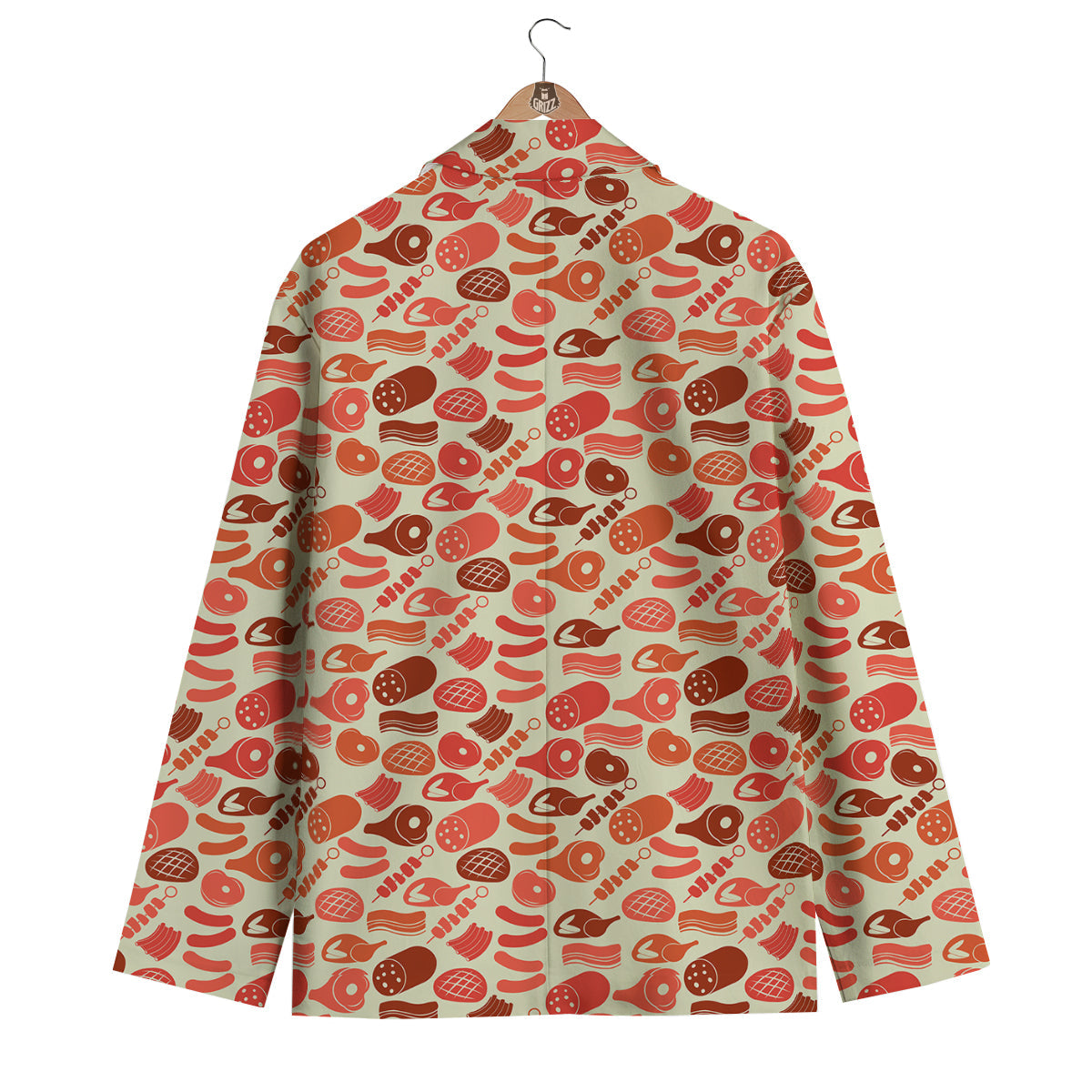Meat Beef Pork Print Pattern Men's Blazer-grizzshop