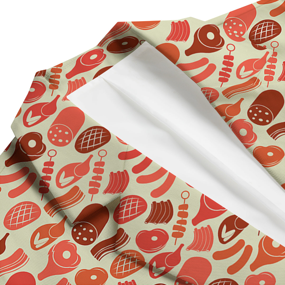 Meat Beef Pork Print Pattern Men's Blazer-grizzshop