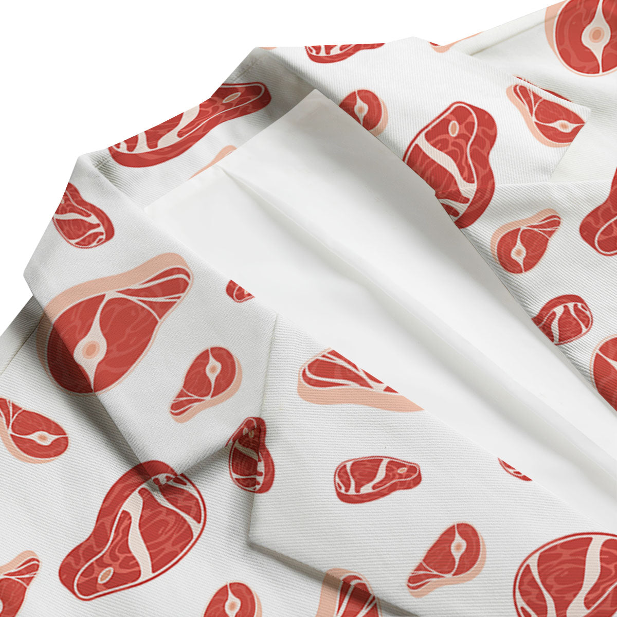 Meat Print Pattern Men's Blazer-grizzshop