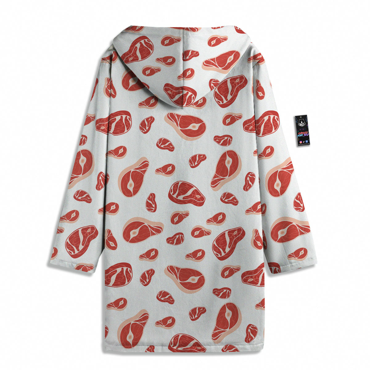 Meat Print Pattern Men's Windbreaker Jacket-grizzshop