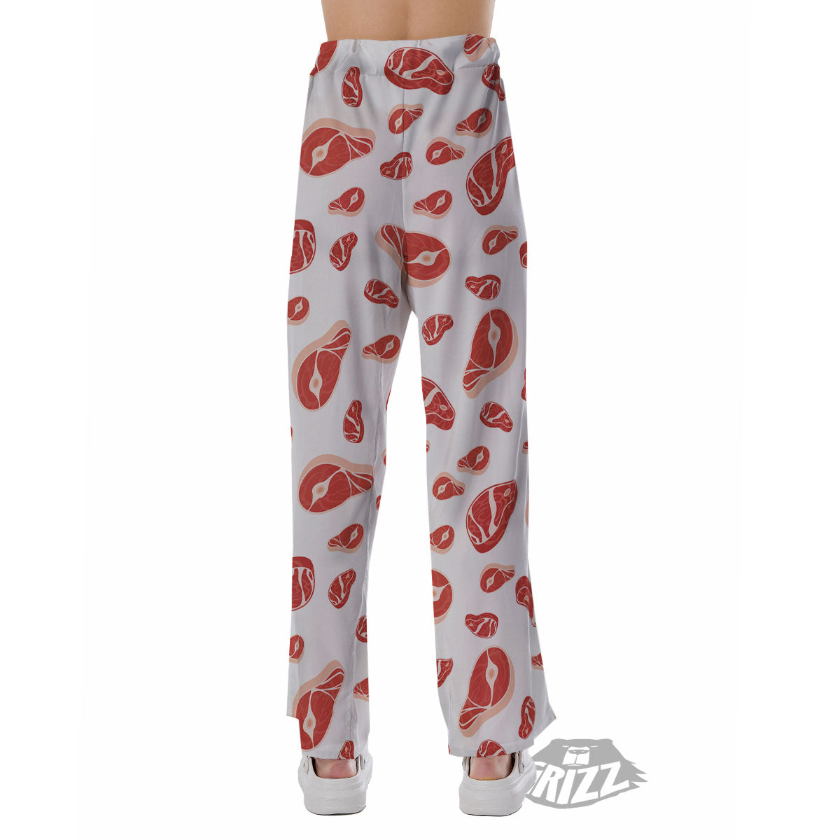 Meat Print Pattern Pajama Pants-grizzshop