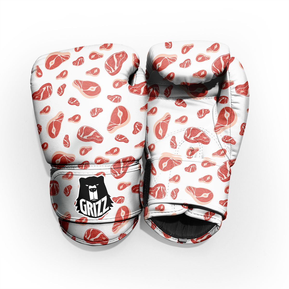 Meat Print Pattern Sparring Gloves-grizzshop