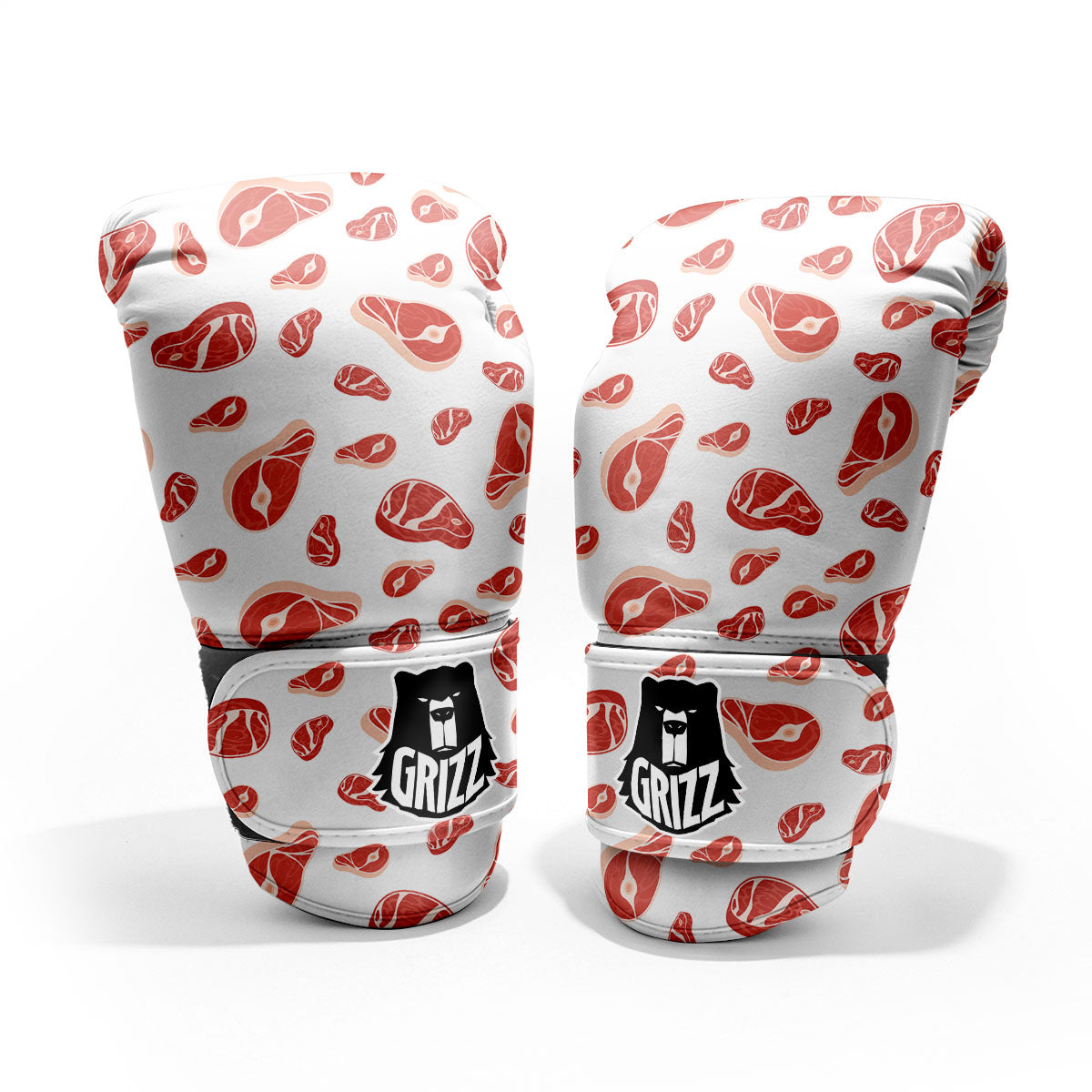 Meat Print Pattern Sparring Gloves-grizzshop