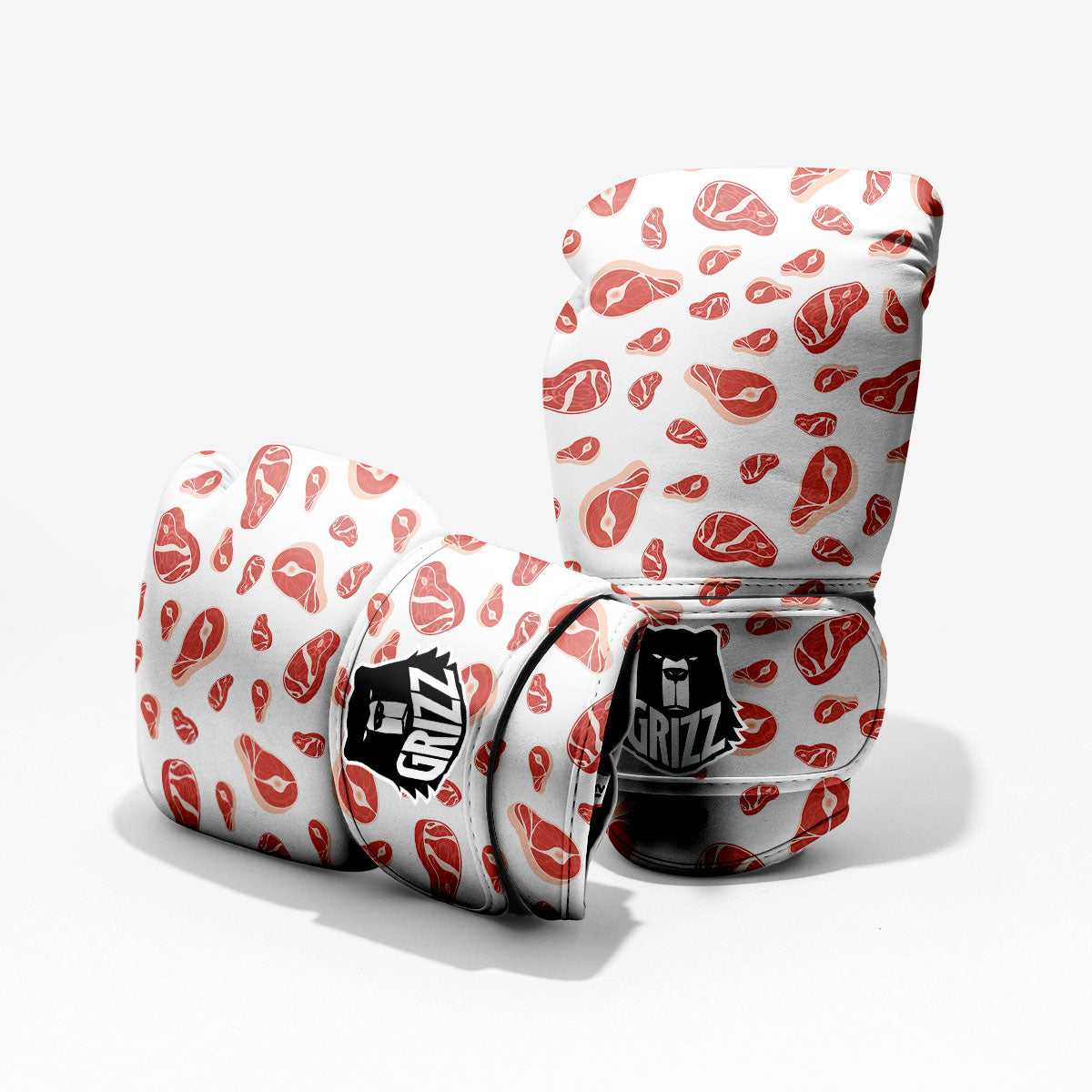 Meat Print Pattern Sparring Gloves-grizzshop