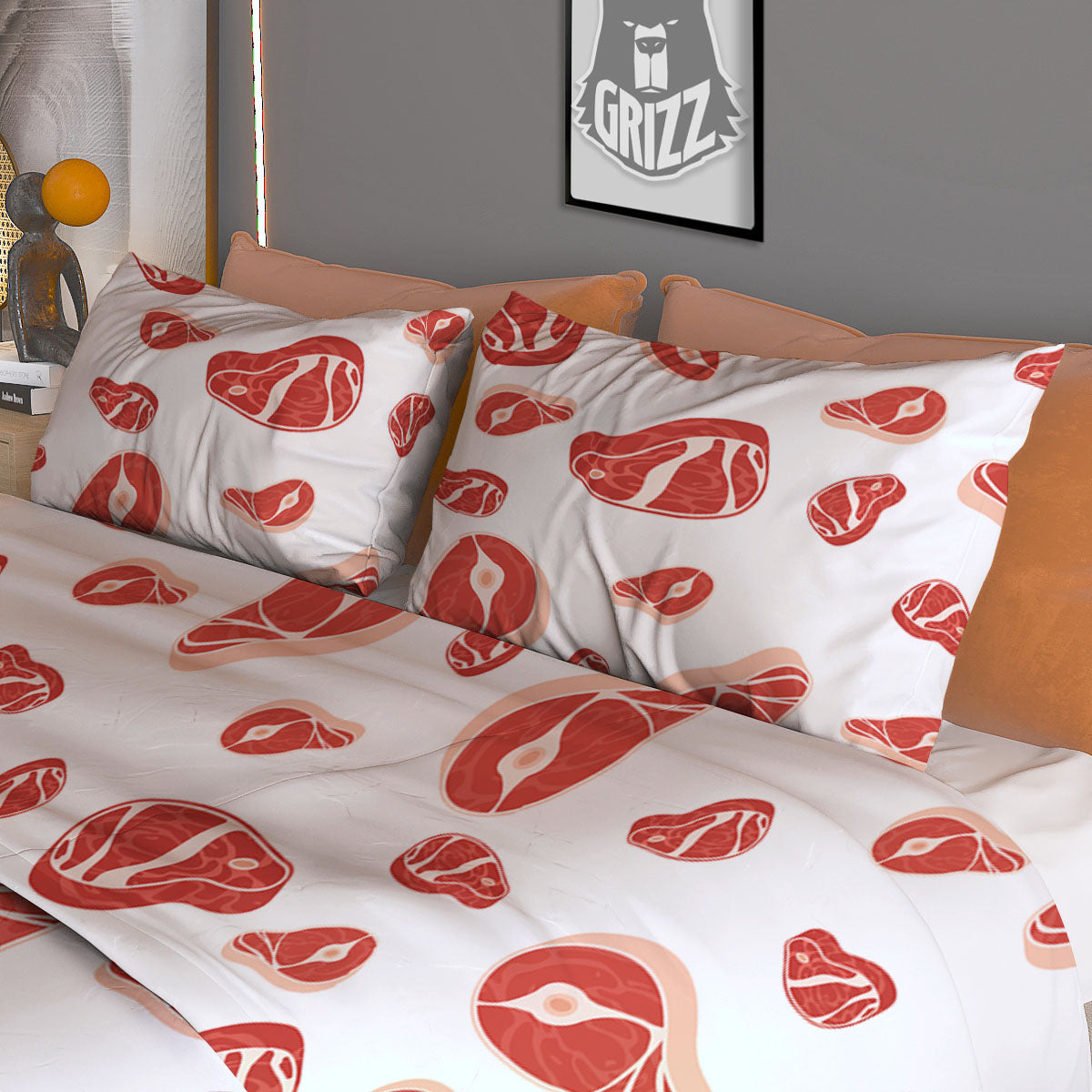 Mountain Sunset Print Duvet Cover Bedding Set