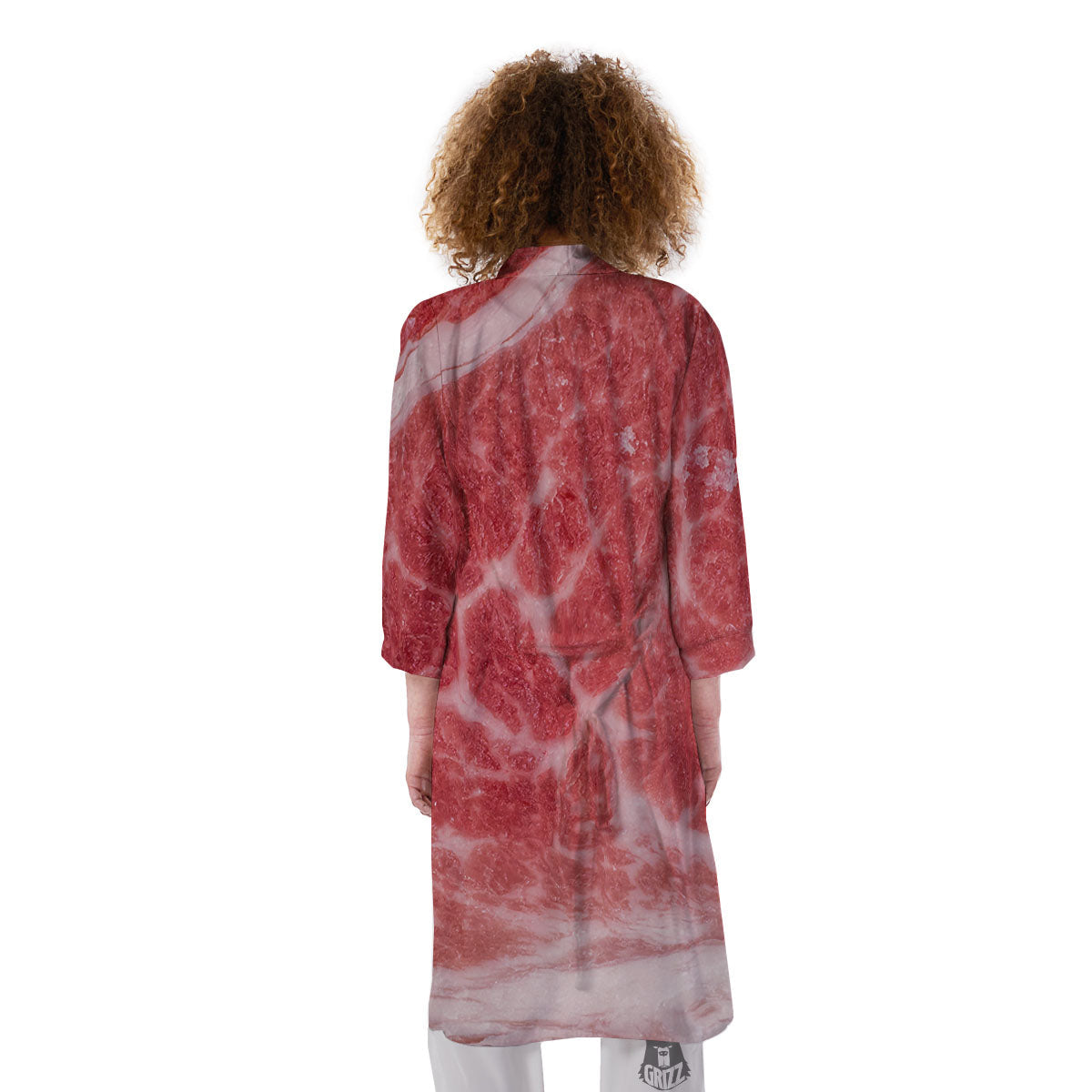 Meat Wagyu Beef Print Kimono-grizzshop
