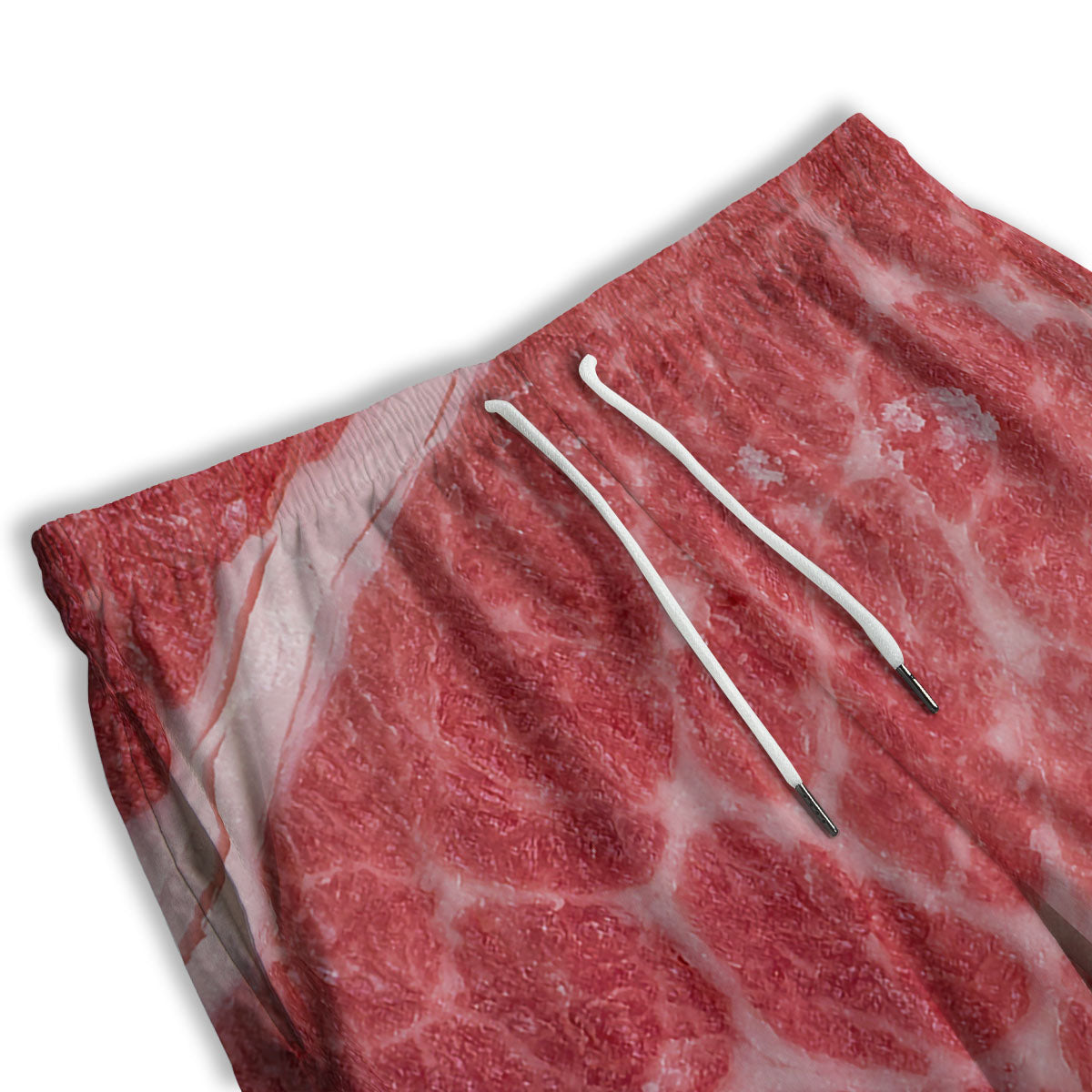 Meat Wagyu Beef Print Men's Athletic Shorts