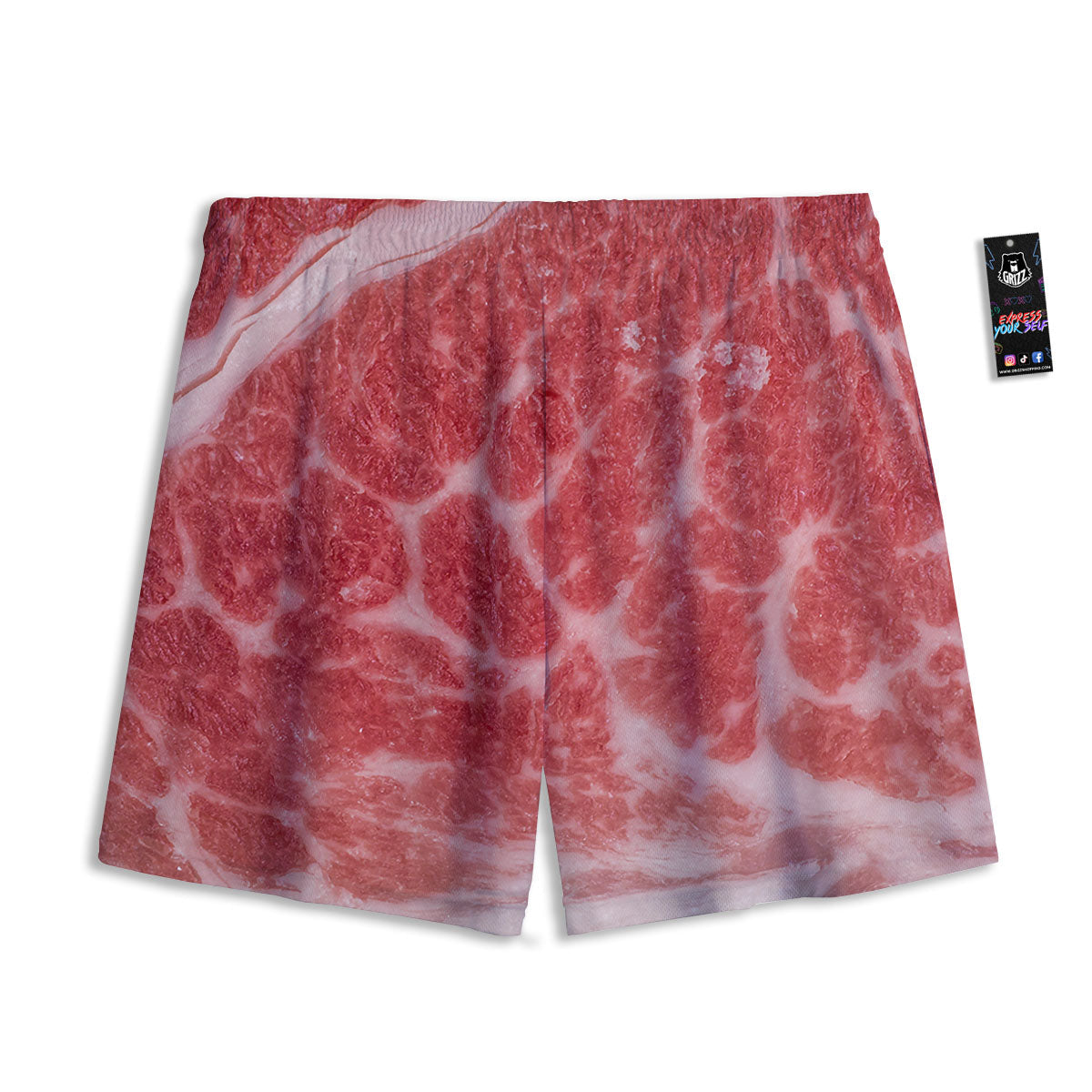 Meat Wagyu Beef Print Mesh Shorts