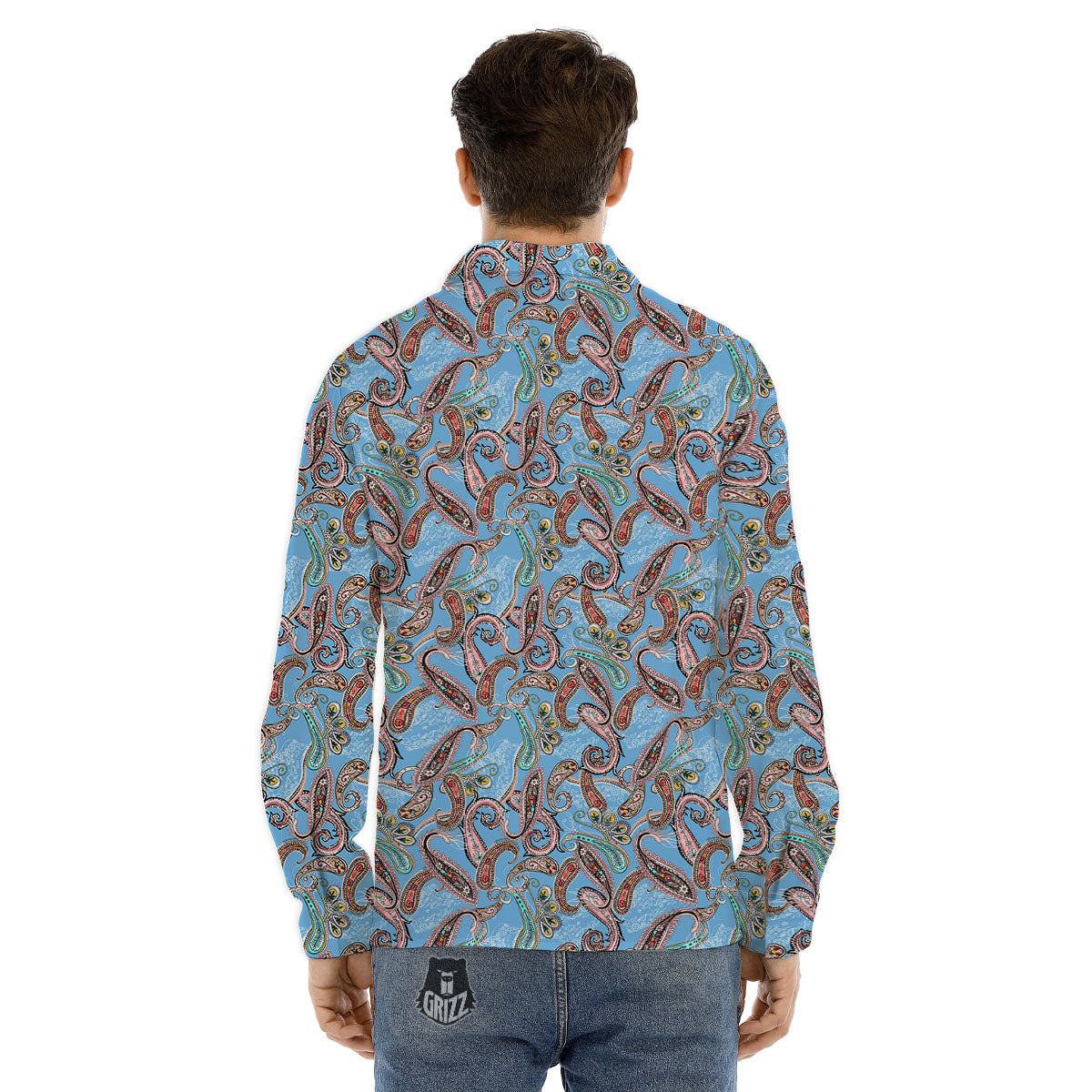 Mechanic White And Black Print Pattern Men's Dress Shirts-grizzshop