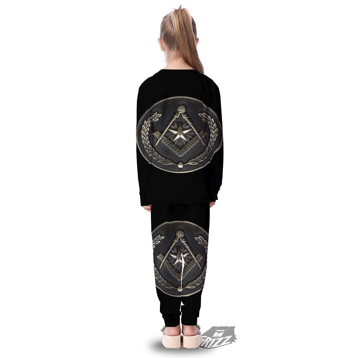 Medal Freemasonry Print Kid's Pajamas-grizzshop