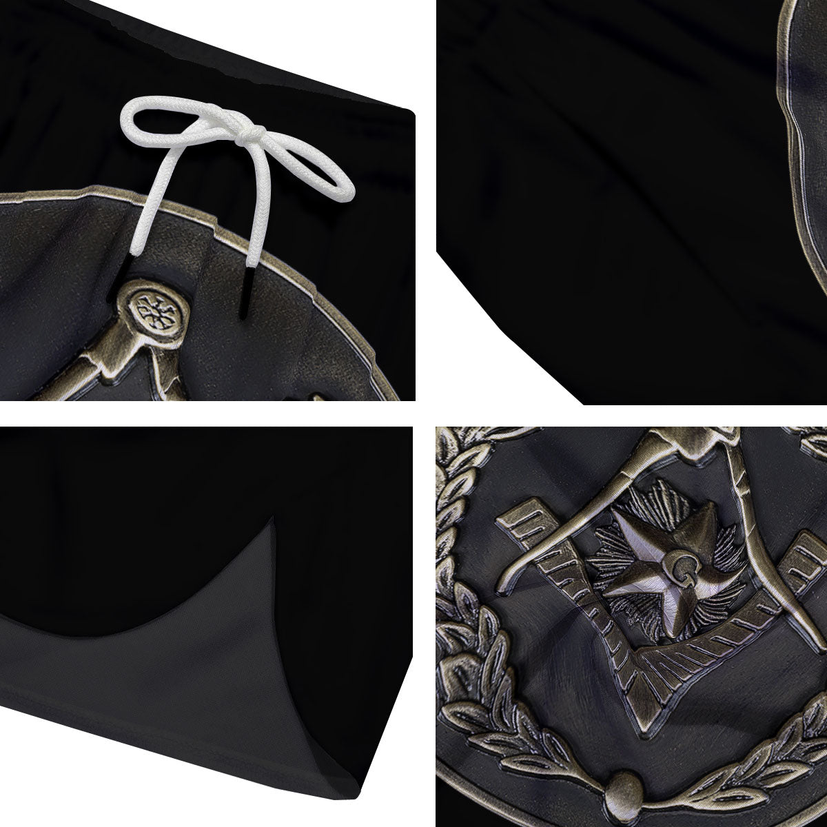 Medal Freemasonry Print Men's Running Shorts-grizzshop