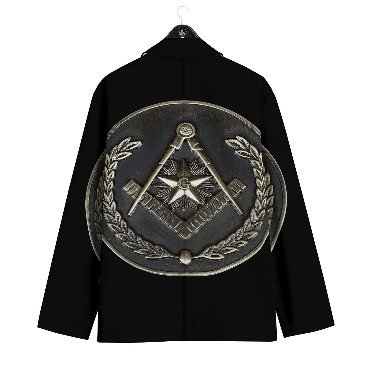 Medal Freemasonry Print Men's Sport Coat-grizzshop