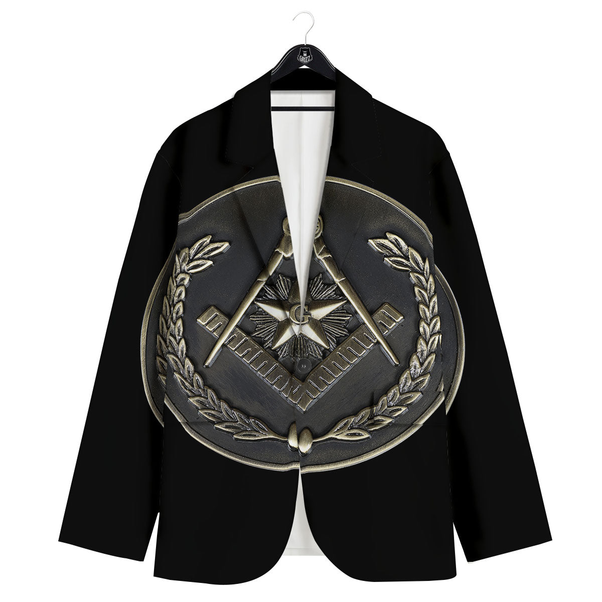 Medal Freemasonry Print Men's Sport Coat-grizzshop