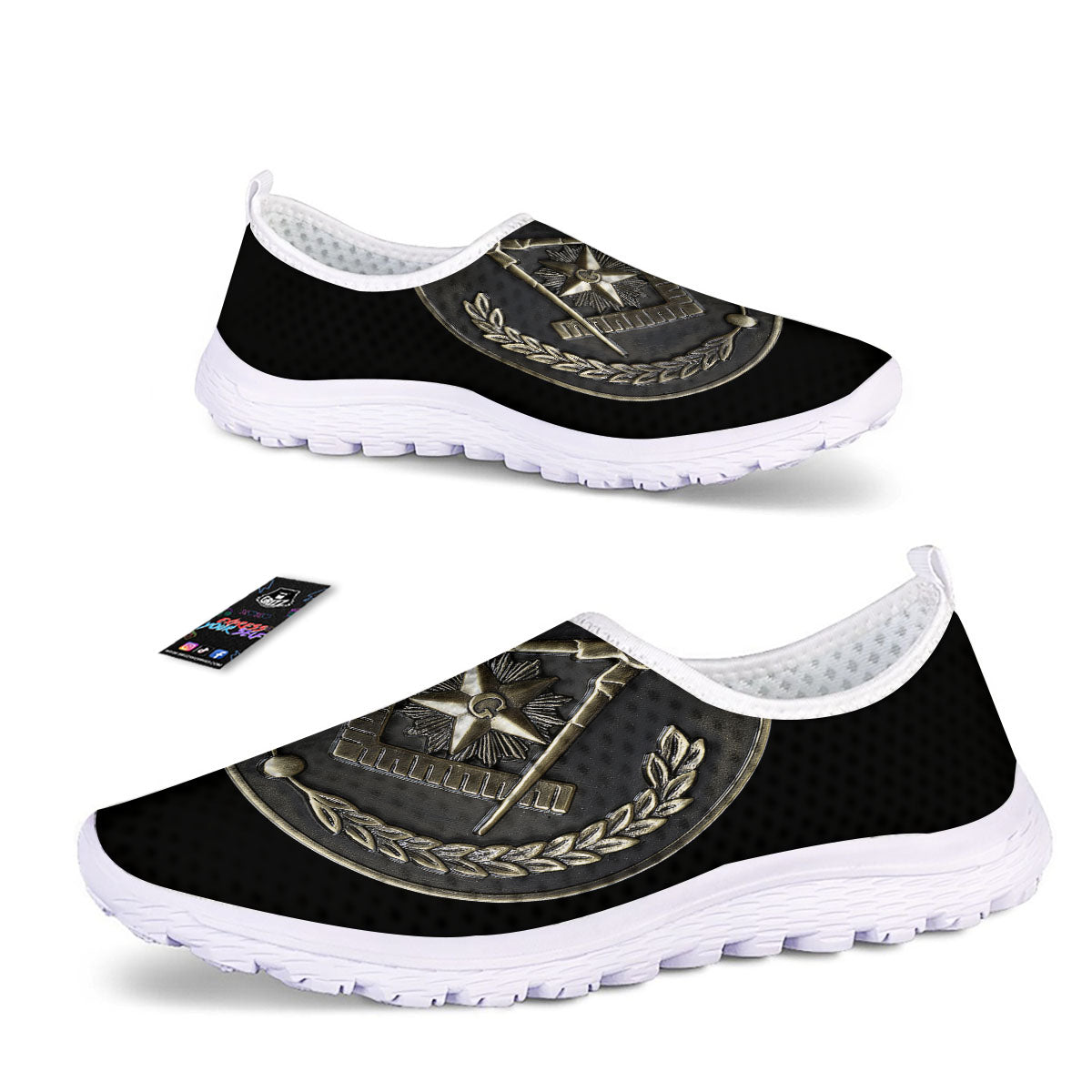 Medal Freemasonry Print Nurse Shoes-grizzshop