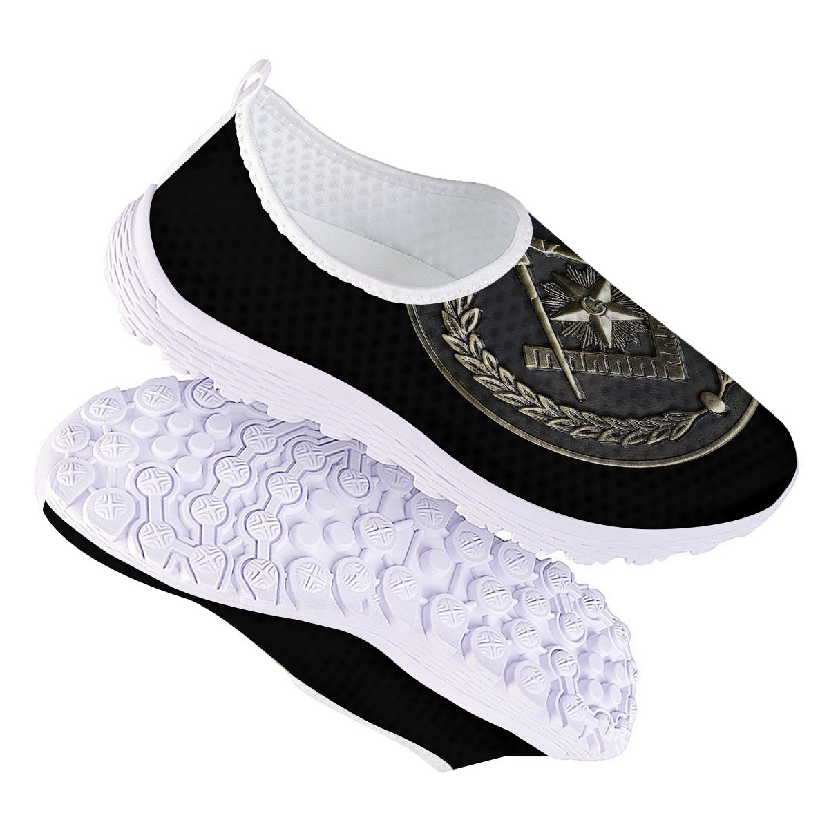 Medal Freemasonry Print Nurse Shoes-grizzshop