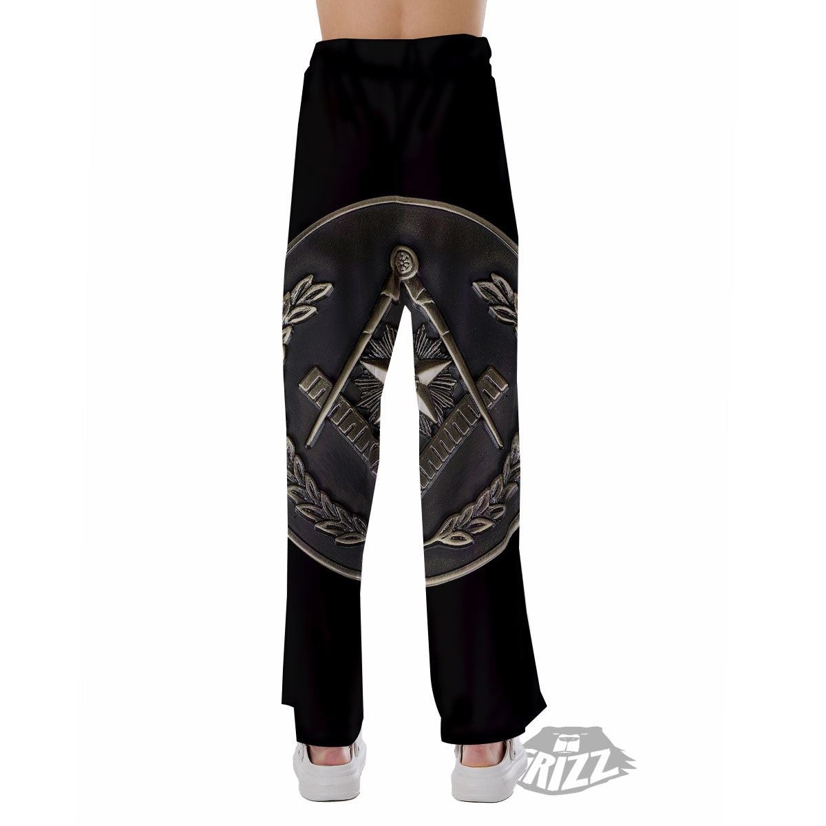 Medal Freemasonry Print Pajama Pants-grizzshop