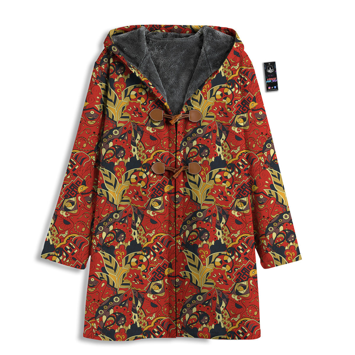 Mehndi Ethnic Doodle Print Pattern Men's Windbreaker Jacket-grizzshop