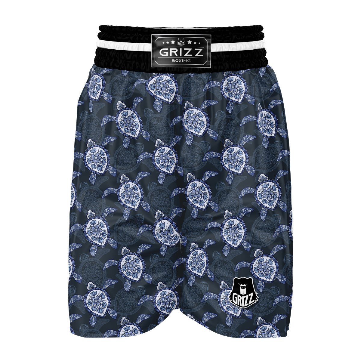Mehndi Turtle Boxing Shorts-grizzshop
