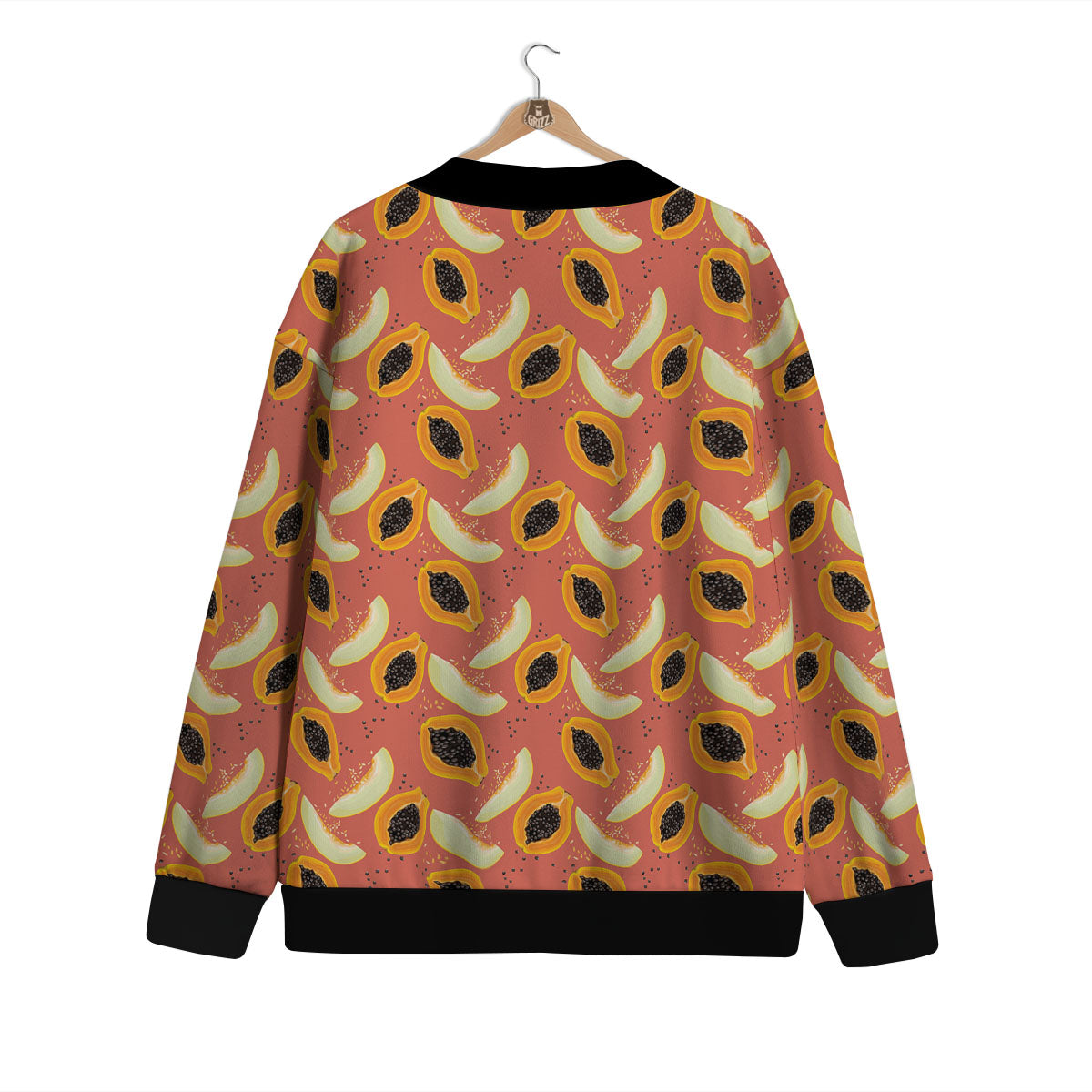 Melon And Papaya Print Pattern Cardigan-grizzshop