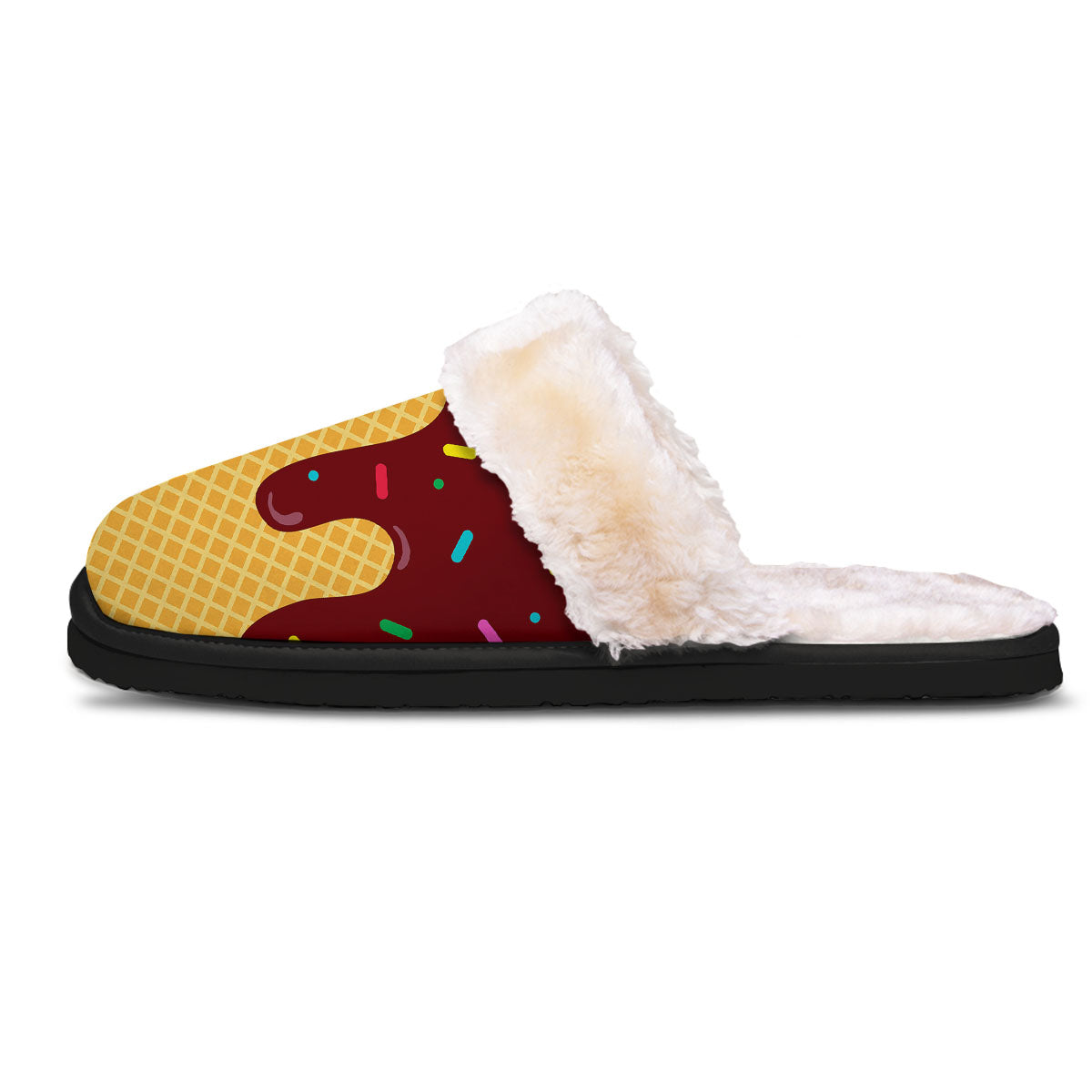 Melted Ice Cream Print Slippers-grizzshop