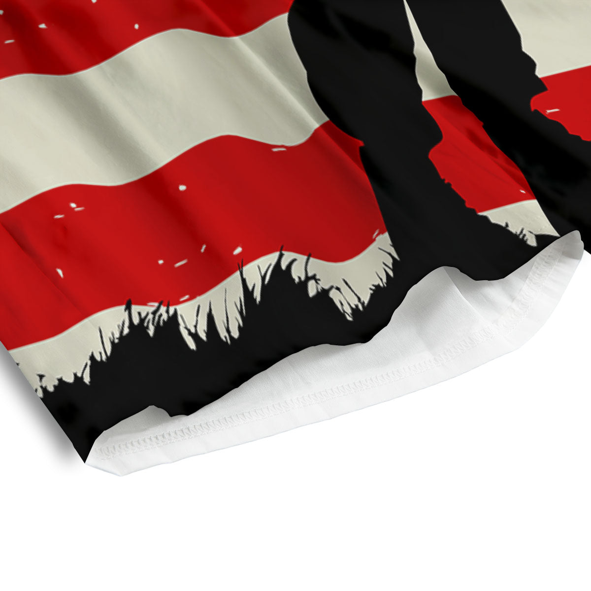 Memorial War American Flag Print Men's Athletic Shorts