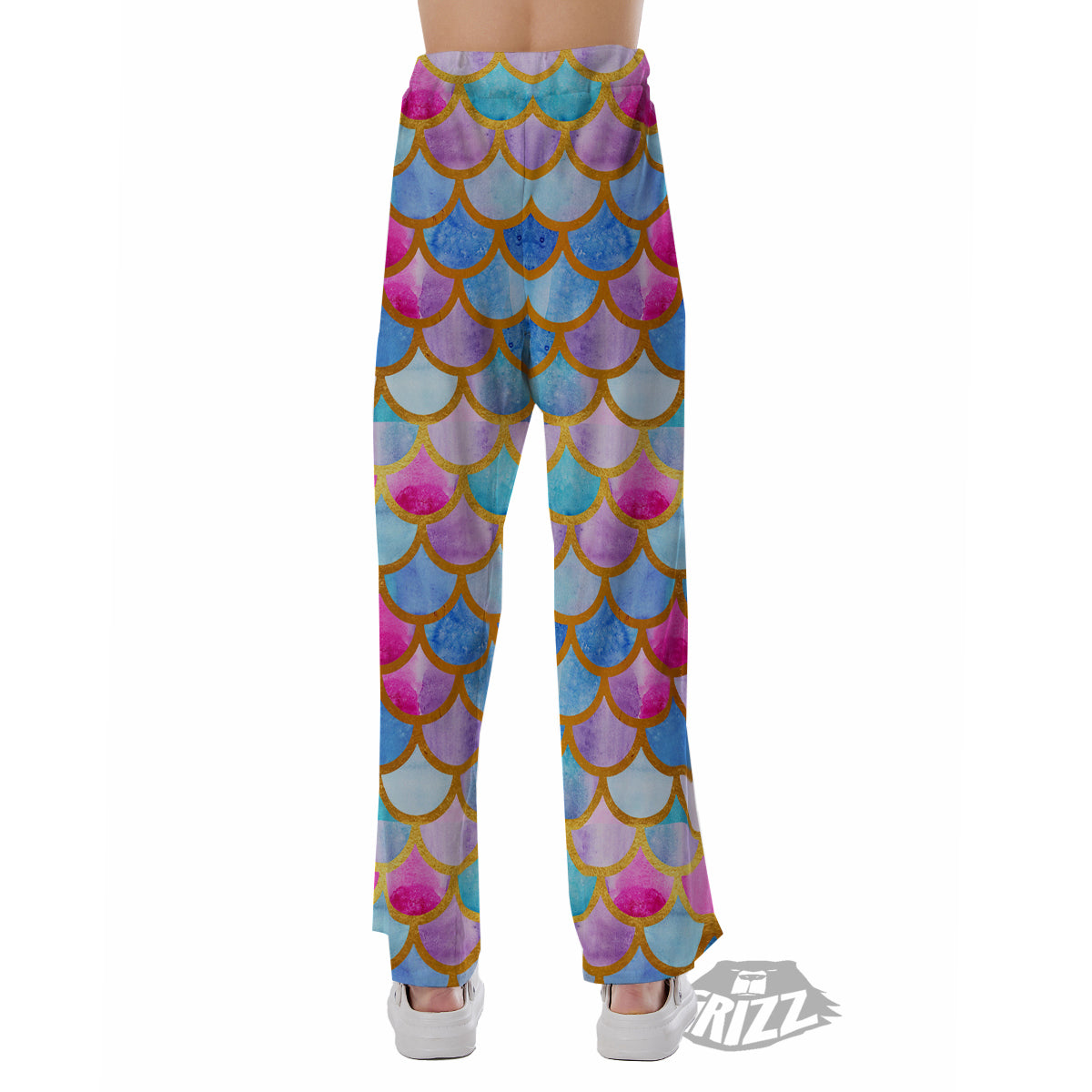 Mermaid Colorful Print Pattern Pajama Pants-grizzshop