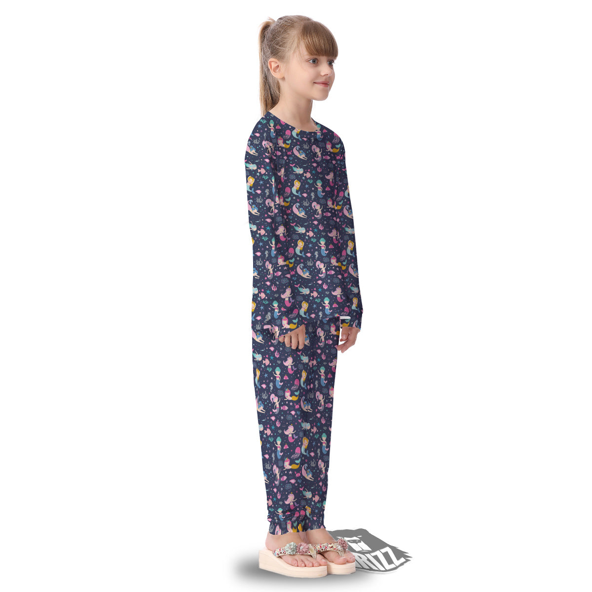 Mermaid Cute Print Pattern Kid's Pajamas-grizzshop