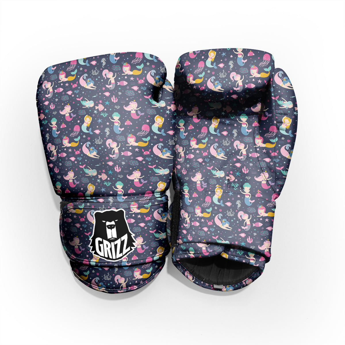 Mermaid Cute Print Pattern Pro Boxing Glove