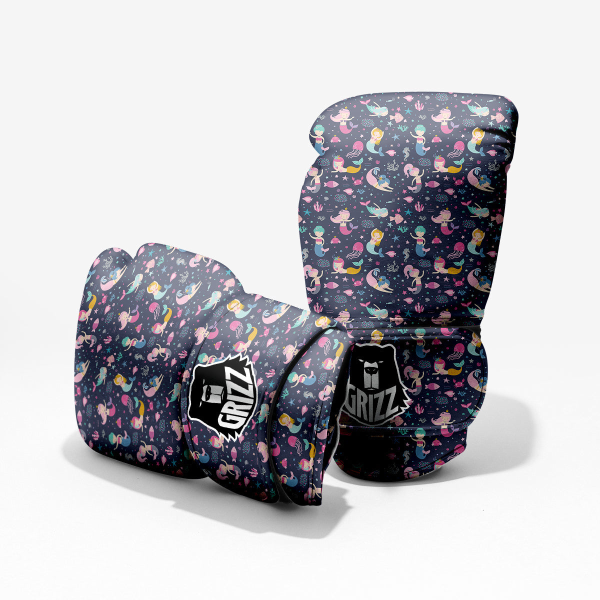 Mermaid Cute Print Pattern Pro Boxing Glove