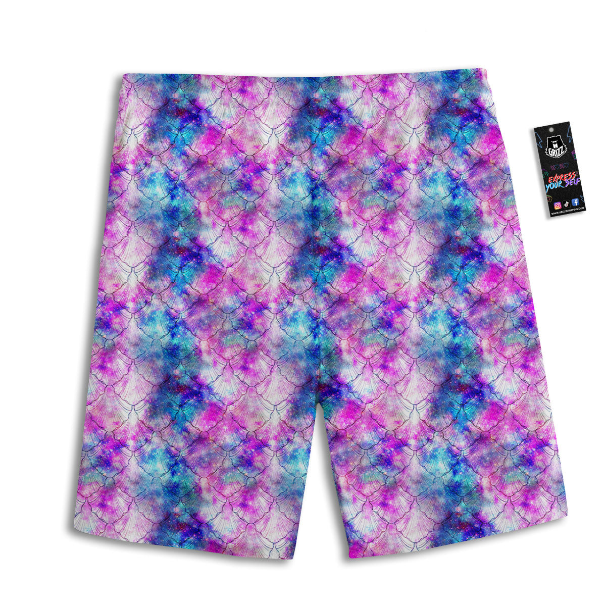 Palm Leave Night Tropical Print Pattern Men's Athletic Shorts