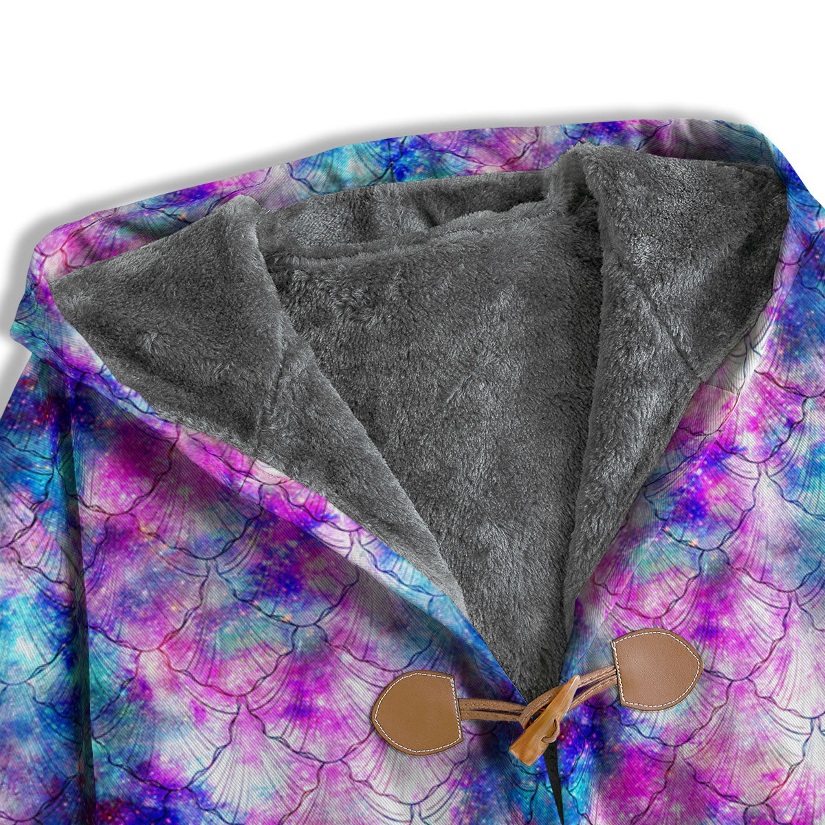 Mermaid Scales Galaxy Print Pattern Men's Windbreaker Jacket-grizzshop