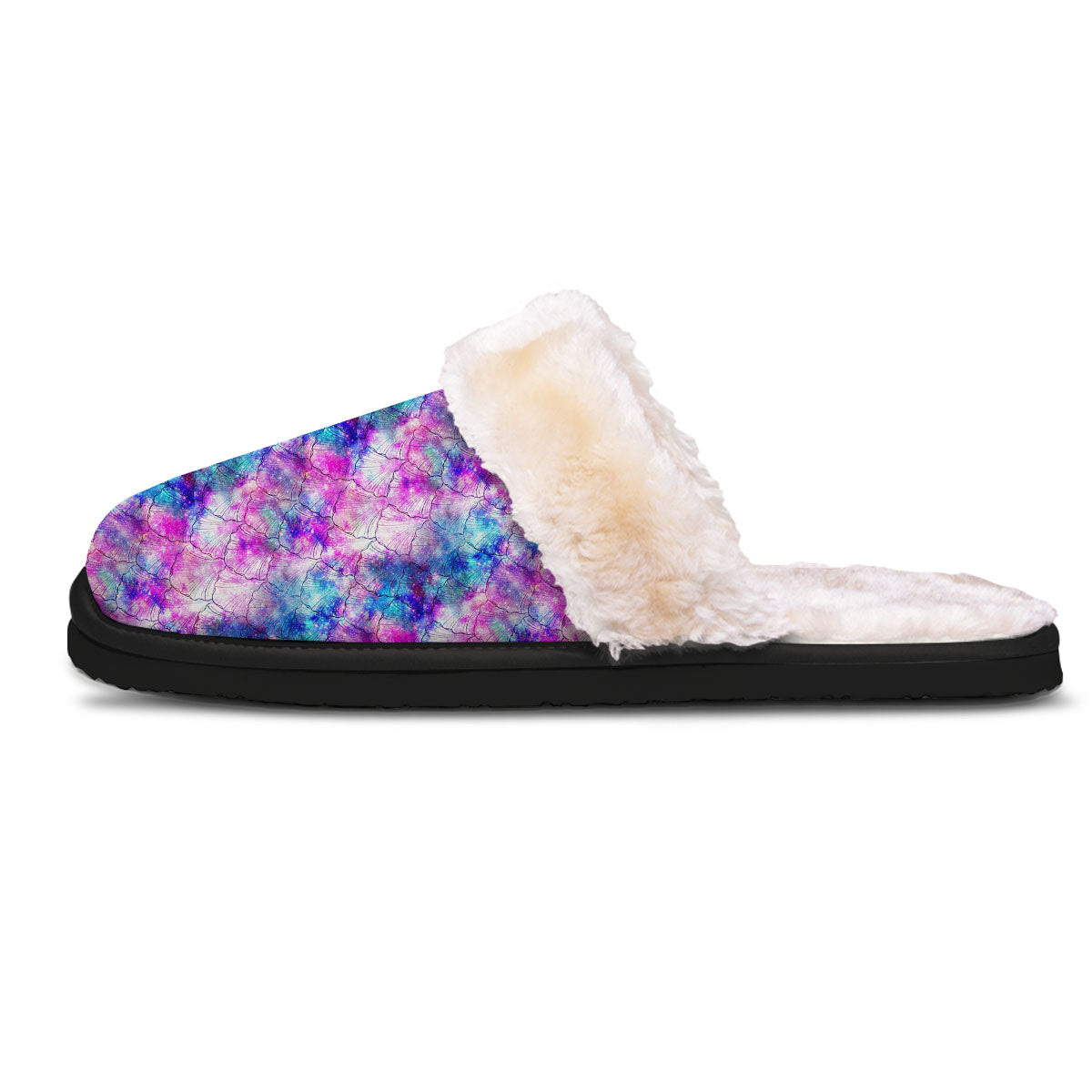 Mermaid Scales Galaxy Print Pattern Slippers-grizzshop
