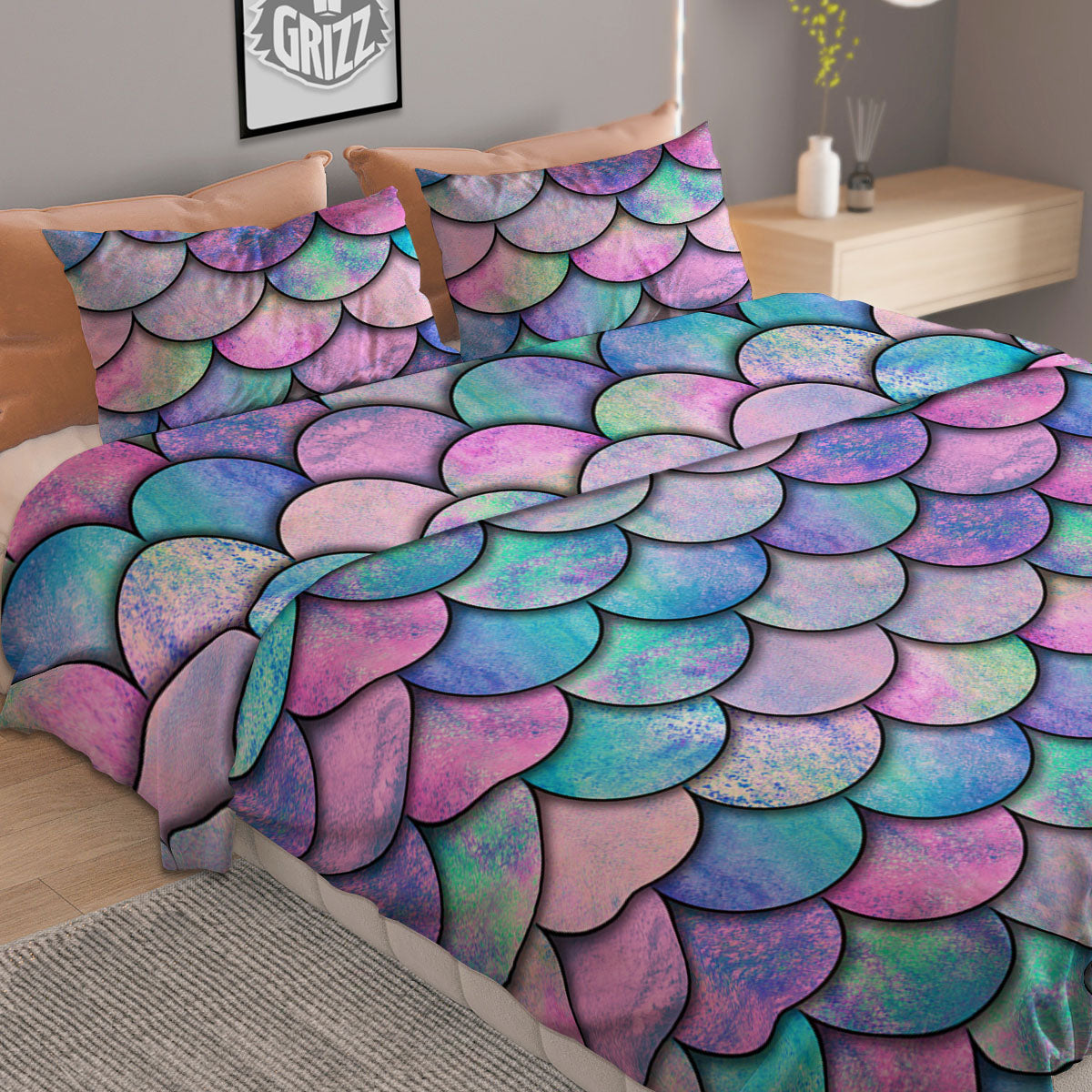 Moving Optical Illusion Twisted Colors Duvet Cover Bedding Set